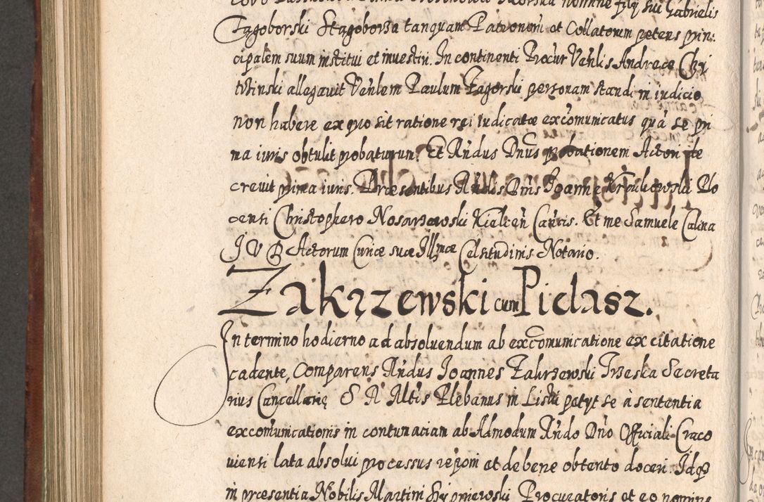 Zdjęcie nr 797 dla obiektu archiwalnego: Acta actorum, causarum spiritualium, civilium, criminalium, obligationum, quietationum, inscpritionum, cessionum, decimarum, testamentorum R. D. Martini Szyszkowski, episcopi Cracoviensis, ducis Severiensis in annis 1620 - 1623. Tomus secundus.