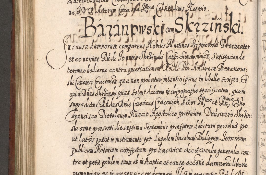 Zdjęcie nr 789 dla obiektu archiwalnego: Acta actorum, causarum spiritualium, civilium, criminalium, obligationum, quietationum, inscpritionum, cessionum, decimarum, testamentorum R. D. Martini Szyszkowski, episcopi Cracoviensis, ducis Severiensis in annis 1620 - 1623. Tomus secundus.