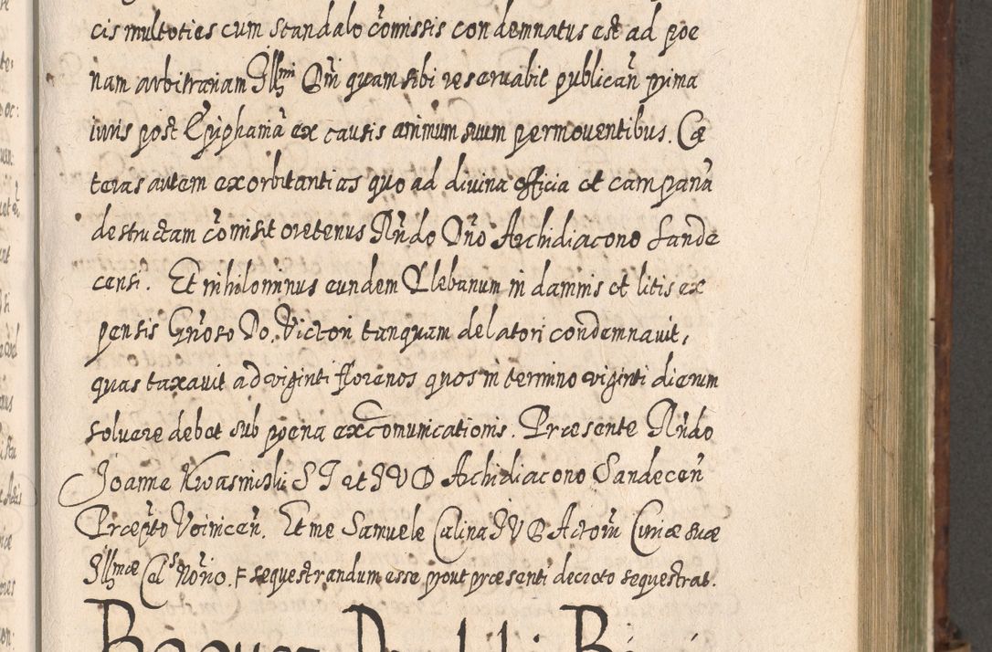 Zdjęcie nr 768 dla obiektu archiwalnego: Acta actorum, causarum spiritualium, civilium, criminalium, obligationum, quietationum, inscpritionum, cessionum, decimarum, testamentorum R. D. Martini Szyszkowski, episcopi Cracoviensis, ducis Severiensis in annis 1620 - 1623. Tomus secundus.