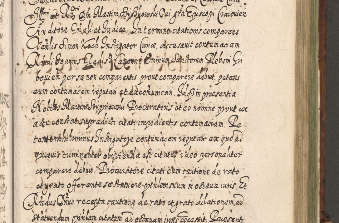 Zdjęcie nr 762 dla obiektu archiwalnego: Acta actorum, causarum spiritualium, civilium, criminalium, obligationum, quietationum, inscpritionum, cessionum, decimarum, testamentorum R. D. Martini Szyszkowski, episcopi Cracoviensis, ducis Severiensis in annis 1620 - 1623. Tomus secundus.