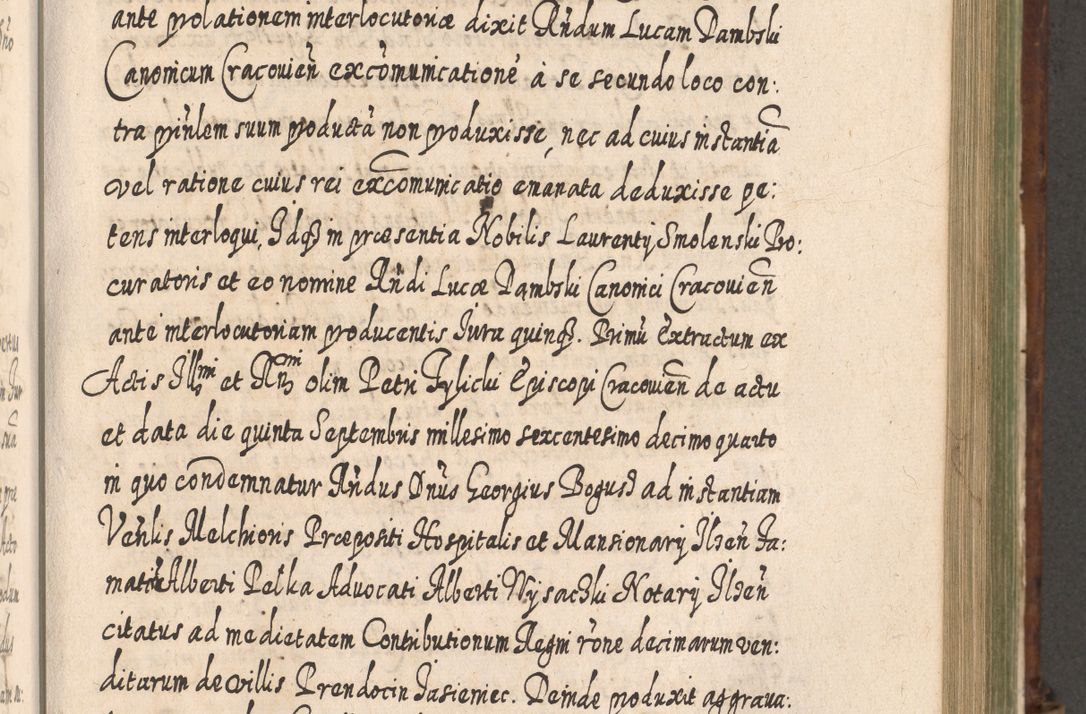 Zdjęcie nr 758 dla obiektu archiwalnego: Acta actorum, causarum spiritualium, civilium, criminalium, obligationum, quietationum, inscpritionum, cessionum, decimarum, testamentorum R. D. Martini Szyszkowski, episcopi Cracoviensis, ducis Severiensis in annis 1620 - 1623. Tomus secundus.
