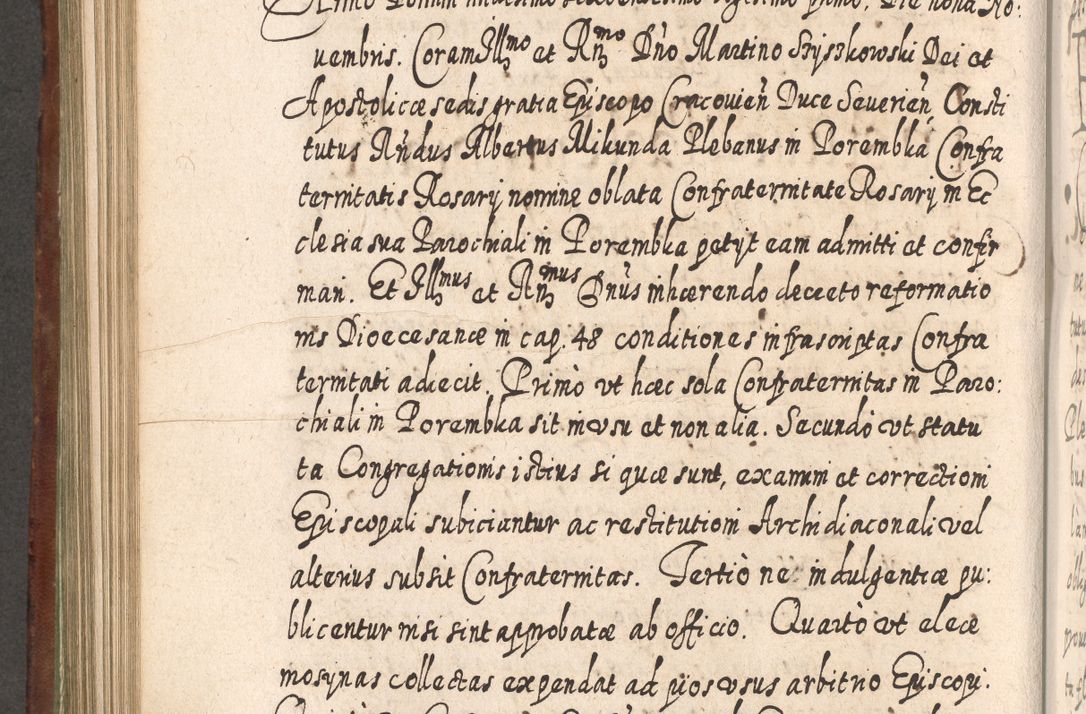 Zdjęcie nr 749 dla obiektu archiwalnego: Acta actorum, causarum spiritualium, civilium, criminalium, obligationum, quietationum, inscpritionum, cessionum, decimarum, testamentorum R. D. Martini Szyszkowski, episcopi Cracoviensis, ducis Severiensis in annis 1620 - 1623. Tomus secundus.