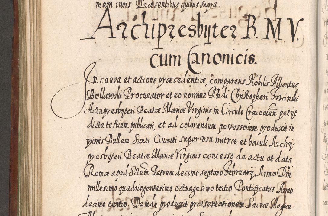 Zdjęcie nr 743 dla obiektu archiwalnego: Acta actorum, causarum spiritualium, civilium, criminalium, obligationum, quietationum, inscpritionum, cessionum, decimarum, testamentorum R. D. Martini Szyszkowski, episcopi Cracoviensis, ducis Severiensis in annis 1620 - 1623. Tomus secundus.