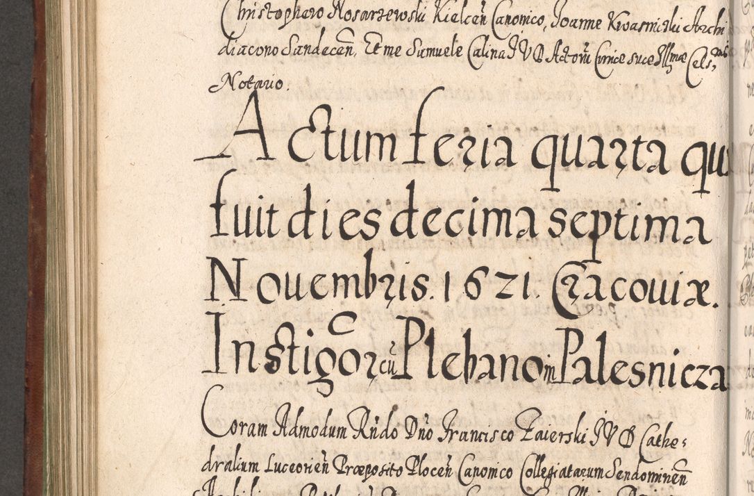 Zdjęcie nr 739 dla obiektu archiwalnego: Acta actorum, causarum spiritualium, civilium, criminalium, obligationum, quietationum, inscpritionum, cessionum, decimarum, testamentorum R. D. Martini Szyszkowski, episcopi Cracoviensis, ducis Severiensis in annis 1620 - 1623. Tomus secundus.