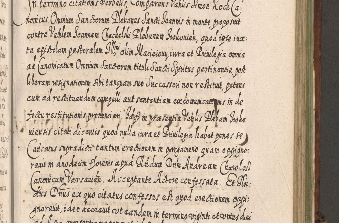 Zdjęcie nr 734 dla obiektu archiwalnego: Acta actorum, causarum spiritualium, civilium, criminalium, obligationum, quietationum, inscpritionum, cessionum, decimarum, testamentorum R. D. Martini Szyszkowski, episcopi Cracoviensis, ducis Severiensis in annis 1620 - 1623. Tomus secundus.