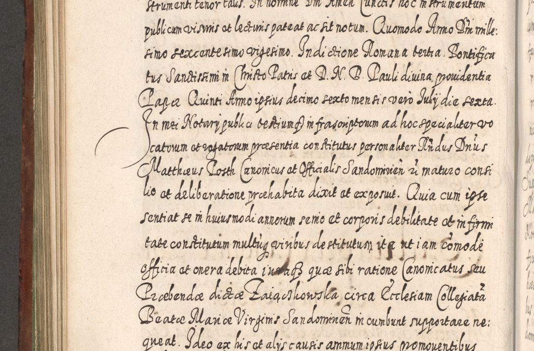 Zdjęcie nr 711 dla obiektu archiwalnego: Acta actorum, causarum spiritualium, civilium, criminalium, obligationum, quietationum, inscpritionum, cessionum, decimarum, testamentorum R. D. Martini Szyszkowski, episcopi Cracoviensis, ducis Severiensis in annis 1620 - 1623. Tomus secundus.