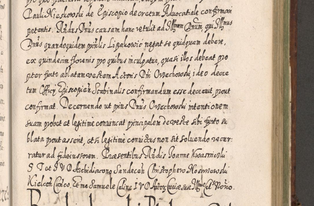 Zdjęcie nr 704 dla obiektu archiwalnego: Acta actorum, causarum spiritualium, civilium, criminalium, obligationum, quietationum, inscpritionum, cessionum, decimarum, testamentorum R. D. Martini Szyszkowski, episcopi Cracoviensis, ducis Severiensis in annis 1620 - 1623. Tomus secundus.