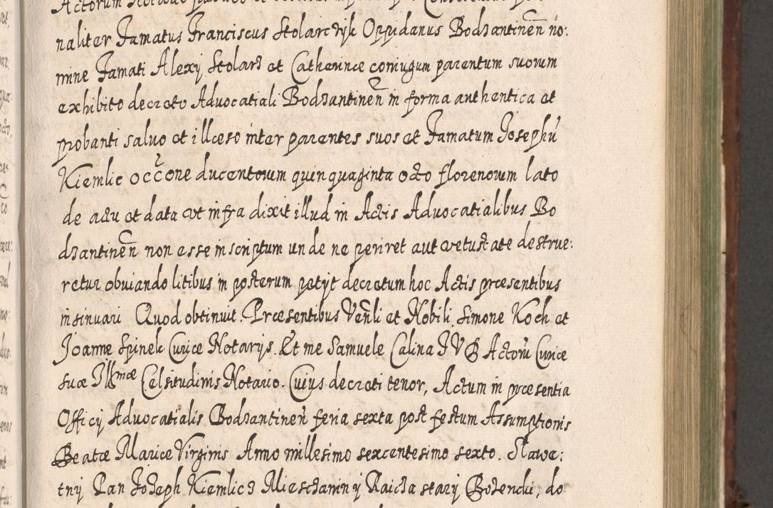 Zdjęcie nr 654 dla obiektu archiwalnego: Acta actorum, causarum spiritualium, civilium, criminalium, obligationum, quietationum, inscpritionum, cessionum, decimarum, testamentorum R. D. Martini Szyszkowski, episcopi Cracoviensis, ducis Severiensis in annis 1620 - 1623. Tomus secundus.