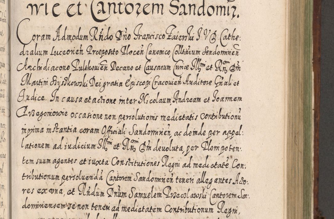 Zdjęcie nr 650 dla obiektu archiwalnego: Acta actorum, causarum spiritualium, civilium, criminalium, obligationum, quietationum, inscpritionum, cessionum, decimarum, testamentorum R. D. Martini Szyszkowski, episcopi Cracoviensis, ducis Severiensis in annis 1620 - 1623. Tomus secundus.