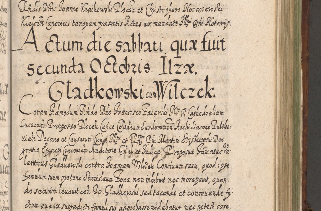 Zdjęcie nr 628 dla obiektu archiwalnego: Acta actorum, causarum spiritualium, civilium, criminalium, obligationum, quietationum, inscpritionum, cessionum, decimarum, testamentorum R. D. Martini Szyszkowski, episcopi Cracoviensis, ducis Severiensis in annis 1620 - 1623. Tomus secundus.