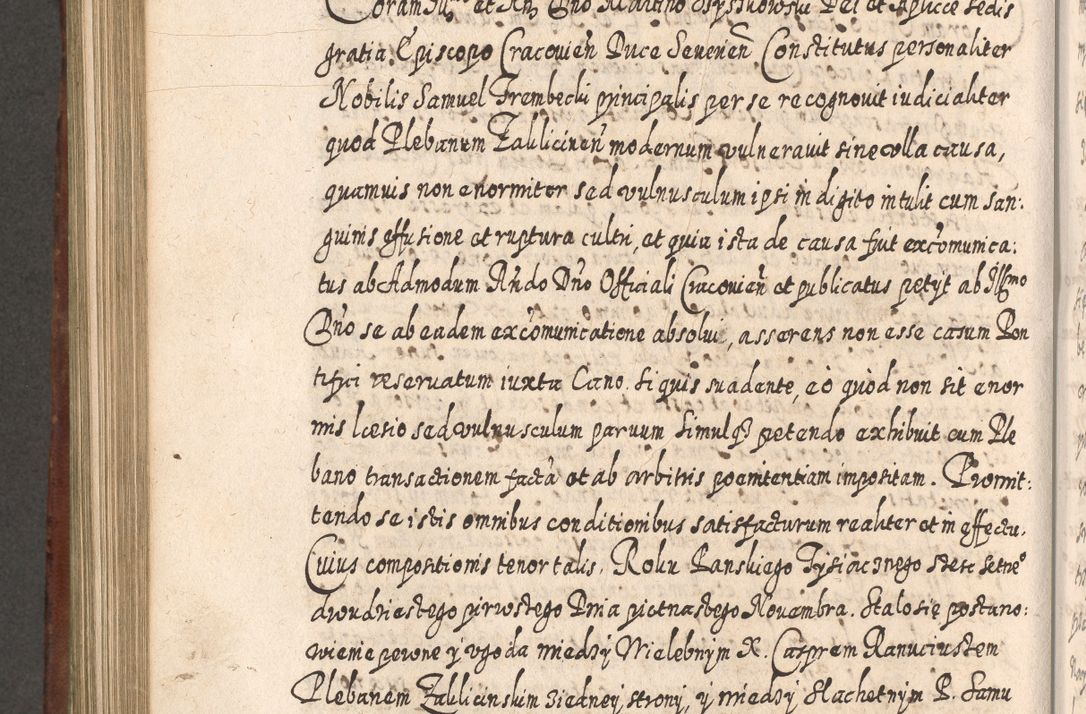 Zdjęcie nr 819 dla obiektu archiwalnego: Acta actorum, causarum spiritualium, civilium, criminalium, obligationum, quietationum, inscpritionum, cessionum, decimarum, testamentorum R. D. Martini Szyszkowski, episcopi Cracoviensis, ducis Severiensis in annis 1620 - 1623. Tomus secundus.