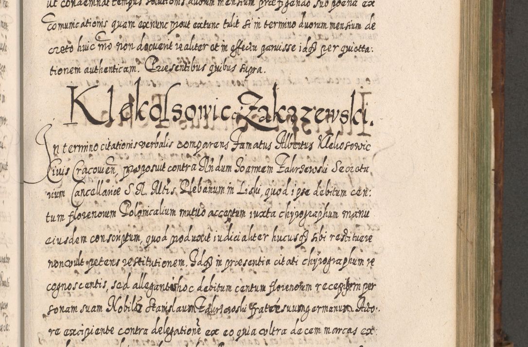 Zdjęcie nr 808 dla obiektu archiwalnego: Acta actorum, causarum spiritualium, civilium, criminalium, obligationum, quietationum, inscpritionum, cessionum, decimarum, testamentorum R. D. Martini Szyszkowski, episcopi Cracoviensis, ducis Severiensis in annis 1620 - 1623. Tomus secundus.