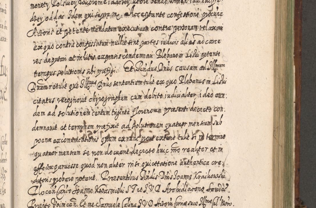 Zdjęcie nr 806 dla obiektu archiwalnego: Acta actorum, causarum spiritualium, civilium, criminalium, obligationum, quietationum, inscpritionum, cessionum, decimarum, testamentorum R. D. Martini Szyszkowski, episcopi Cracoviensis, ducis Severiensis in annis 1620 - 1623. Tomus secundus.