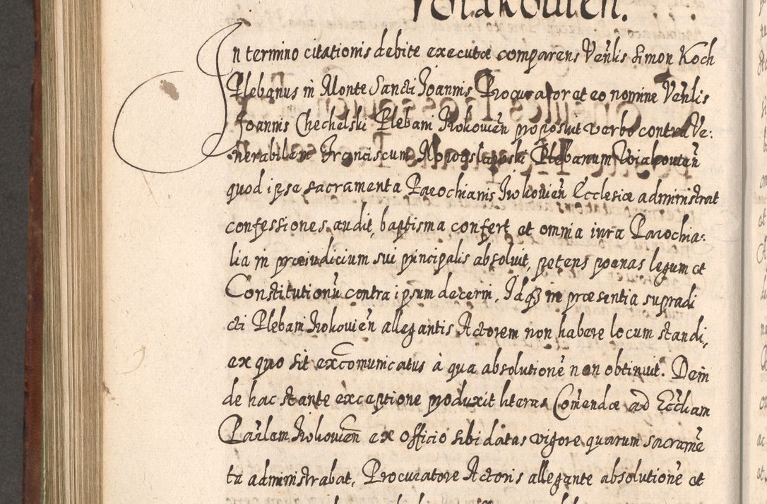 Zdjęcie nr 801 dla obiektu archiwalnego: Acta actorum, causarum spiritualium, civilium, criminalium, obligationum, quietationum, inscpritionum, cessionum, decimarum, testamentorum R. D. Martini Szyszkowski, episcopi Cracoviensis, ducis Severiensis in annis 1620 - 1623. Tomus secundus.