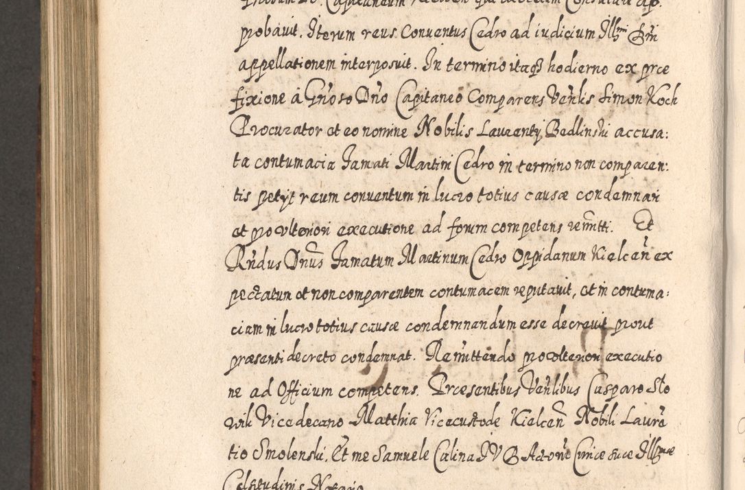 Zdjęcie nr 909 dla obiektu archiwalnego: Acta actorum, causarum spiritualium, civilium, criminalium, obligationum, quietationum, inscpritionum, cessionum, decimarum, testamentorum R. D. Martini Szyszkowski, episcopi Cracoviensis, ducis Severiensis in annis 1620 - 1623. Tomus secundus.
