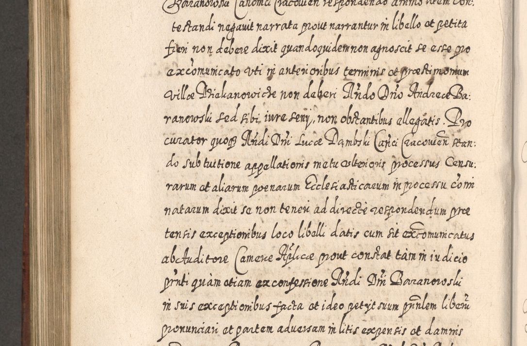 Zdjęcie nr 911 dla obiektu archiwalnego: Acta actorum, causarum spiritualium, civilium, criminalium, obligationum, quietationum, inscpritionum, cessionum, decimarum, testamentorum R. D. Martini Szyszkowski, episcopi Cracoviensis, ducis Severiensis in annis 1620 - 1623. Tomus secundus.