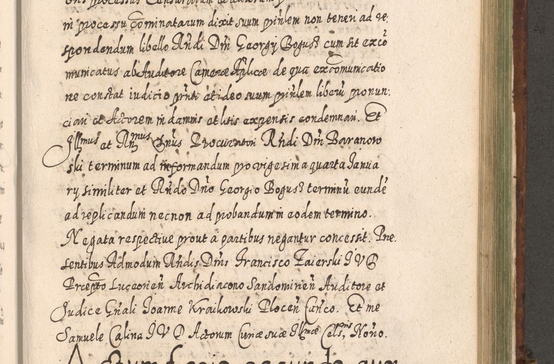 Zdjęcie nr 912 dla obiektu archiwalnego: Acta actorum, causarum spiritualium, civilium, criminalium, obligationum, quietationum, inscpritionum, cessionum, decimarum, testamentorum R. D. Martini Szyszkowski, episcopi Cracoviensis, ducis Severiensis in annis 1620 - 1623. Tomus secundus.