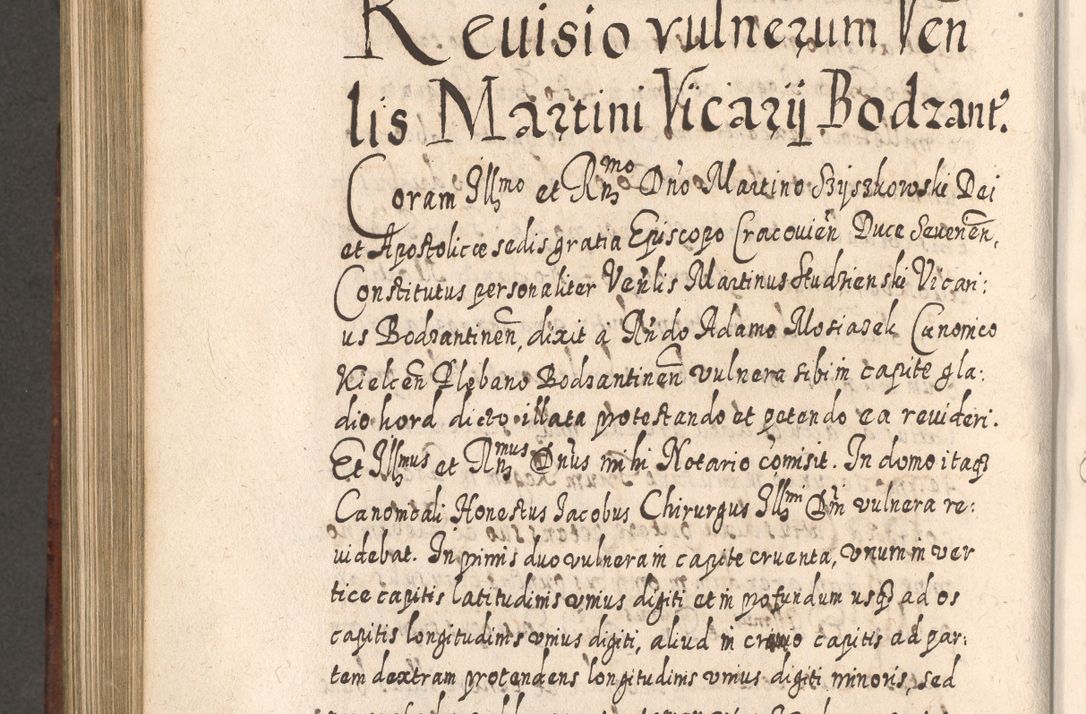 Zdjęcie nr 905 dla obiektu archiwalnego: Acta actorum, causarum spiritualium, civilium, criminalium, obligationum, quietationum, inscpritionum, cessionum, decimarum, testamentorum R. D. Martini Szyszkowski, episcopi Cracoviensis, ducis Severiensis in annis 1620 - 1623. Tomus secundus.