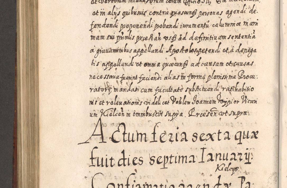 Zdjęcie nr 903 dla obiektu archiwalnego: Acta actorum, causarum spiritualium, civilium, criminalium, obligationum, quietationum, inscpritionum, cessionum, decimarum, testamentorum R. D. Martini Szyszkowski, episcopi Cracoviensis, ducis Severiensis in annis 1620 - 1623. Tomus secundus.