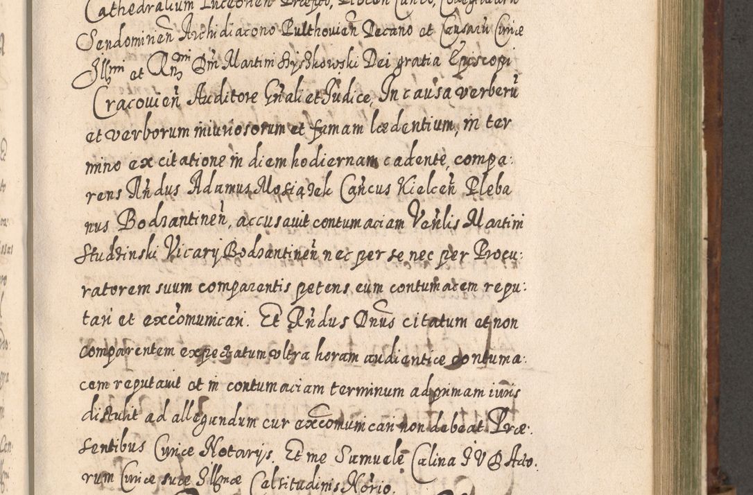 Zdjęcie nr 902 dla obiektu archiwalnego: Acta actorum, causarum spiritualium, civilium, criminalium, obligationum, quietationum, inscpritionum, cessionum, decimarum, testamentorum R. D. Martini Szyszkowski, episcopi Cracoviensis, ducis Severiensis in annis 1620 - 1623. Tomus secundus.