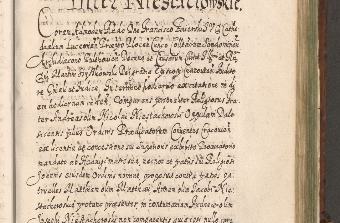 Zdjęcie nr 898 dla obiektu archiwalnego: Acta actorum, causarum spiritualium, civilium, criminalium, obligationum, quietationum, inscpritionum, cessionum, decimarum, testamentorum R. D. Martini Szyszkowski, episcopi Cracoviensis, ducis Severiensis in annis 1620 - 1623. Tomus secundus.