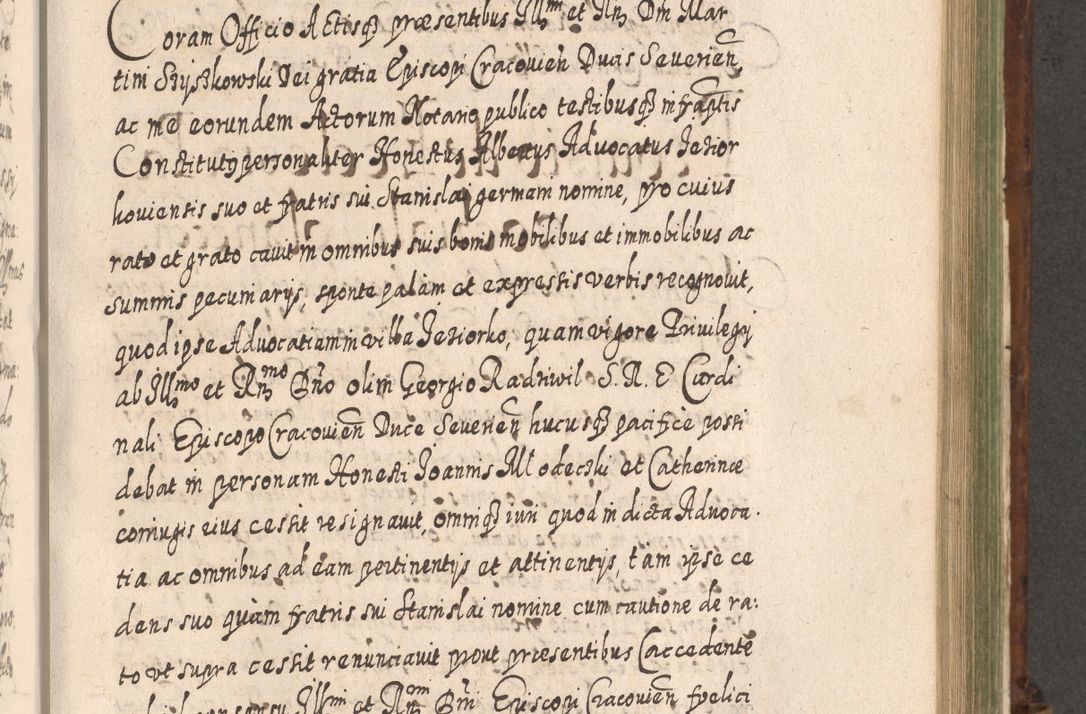 Zdjęcie nr 894 dla obiektu archiwalnego: Acta actorum, causarum spiritualium, civilium, criminalium, obligationum, quietationum, inscpritionum, cessionum, decimarum, testamentorum R. D. Martini Szyszkowski, episcopi Cracoviensis, ducis Severiensis in annis 1620 - 1623. Tomus secundus.
