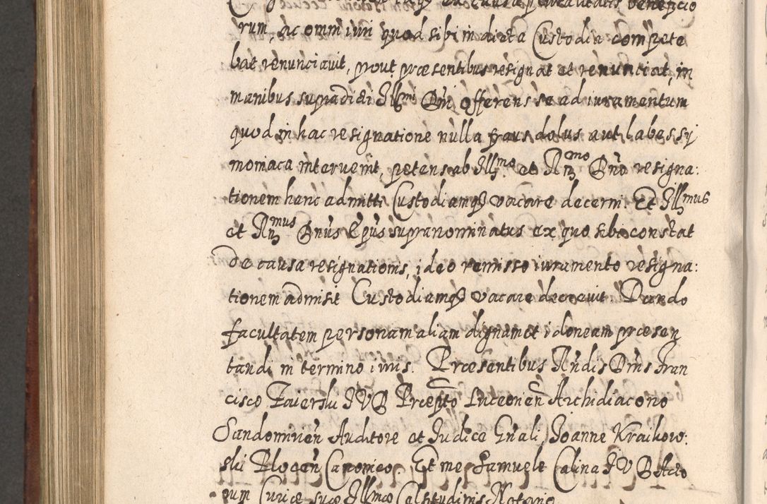 Zdjęcie nr 893 dla obiektu archiwalnego: Acta actorum, causarum spiritualium, civilium, criminalium, obligationum, quietationum, inscpritionum, cessionum, decimarum, testamentorum R. D. Martini Szyszkowski, episcopi Cracoviensis, ducis Severiensis in annis 1620 - 1623. Tomus secundus.