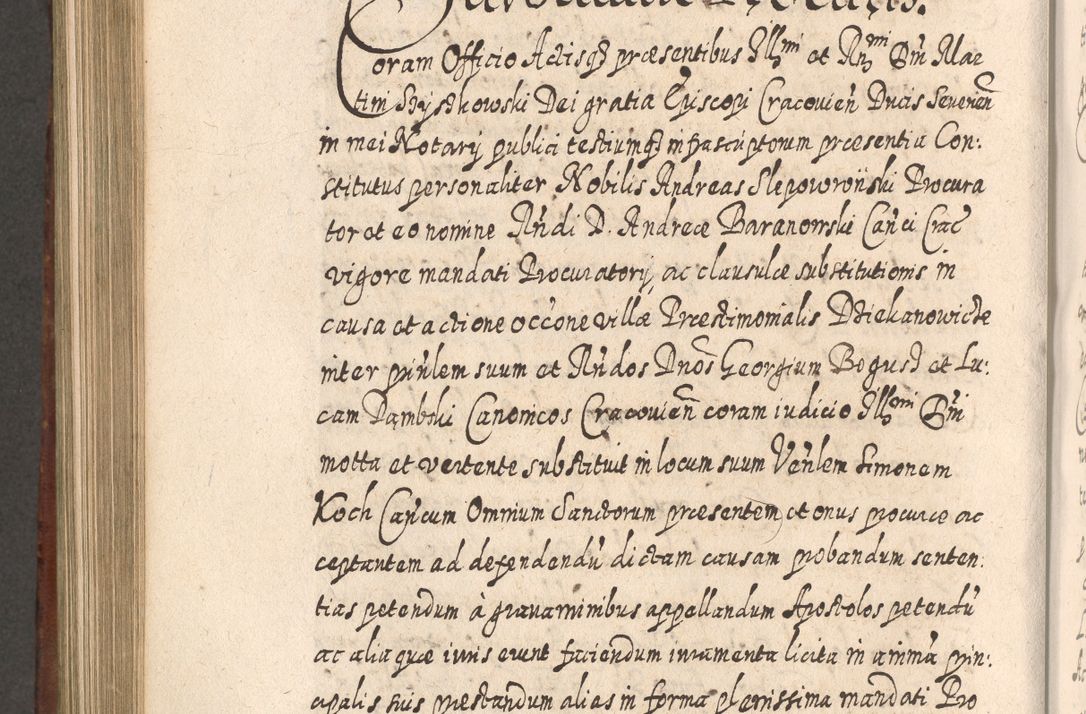 Zdjęcie nr 881 dla obiektu archiwalnego: Acta actorum, causarum spiritualium, civilium, criminalium, obligationum, quietationum, inscpritionum, cessionum, decimarum, testamentorum R. D. Martini Szyszkowski, episcopi Cracoviensis, ducis Severiensis in annis 1620 - 1623. Tomus secundus.