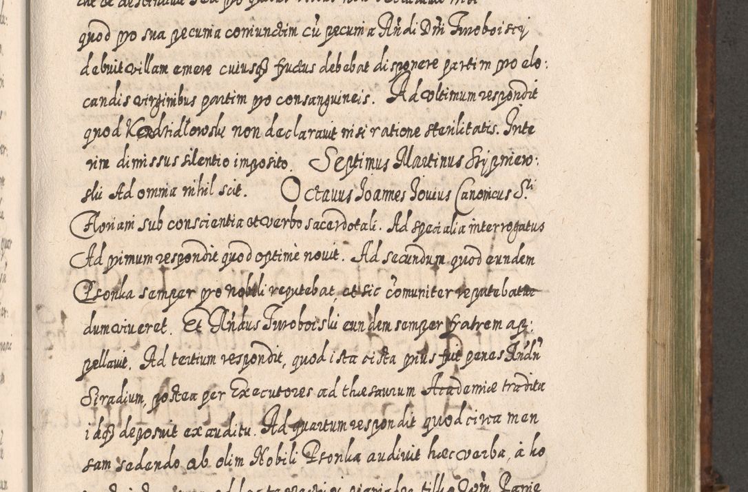 Zdjęcie nr 872 dla obiektu archiwalnego: Acta actorum, causarum spiritualium, civilium, criminalium, obligationum, quietationum, inscpritionum, cessionum, decimarum, testamentorum R. D. Martini Szyszkowski, episcopi Cracoviensis, ducis Severiensis in annis 1620 - 1623. Tomus secundus.