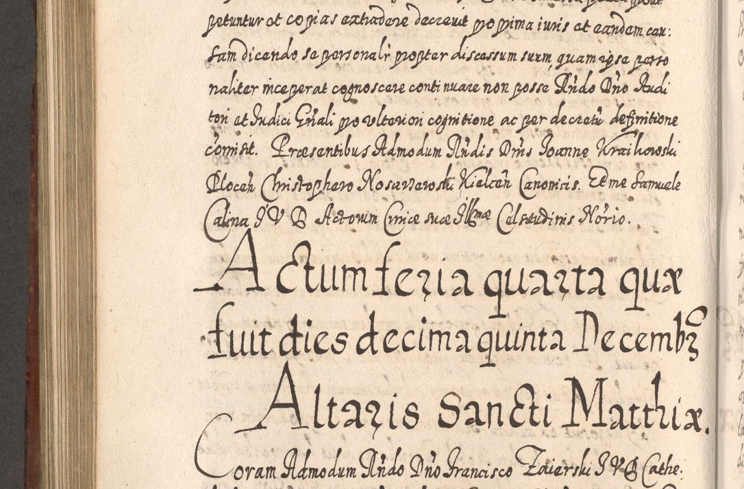 Zdjęcie nr 873 dla obiektu archiwalnego: Acta actorum, causarum spiritualium, civilium, criminalium, obligationum, quietationum, inscpritionum, cessionum, decimarum, testamentorum R. D. Martini Szyszkowski, episcopi Cracoviensis, ducis Severiensis in annis 1620 - 1623. Tomus secundus.