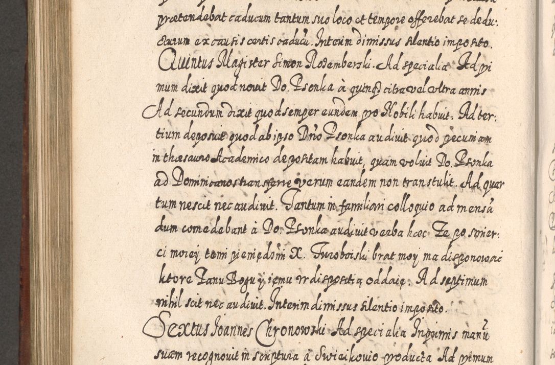 Zdjęcie nr 871 dla obiektu archiwalnego: Acta actorum, causarum spiritualium, civilium, criminalium, obligationum, quietationum, inscpritionum, cessionum, decimarum, testamentorum R. D. Martini Szyszkowski, episcopi Cracoviensis, ducis Severiensis in annis 1620 - 1623. Tomus secundus.