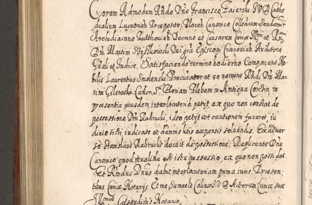 Zdjęcie nr 857 dla obiektu archiwalnego: Acta actorum, causarum spiritualium, civilium, criminalium, obligationum, quietationum, inscpritionum, cessionum, decimarum, testamentorum R. D. Martini Szyszkowski, episcopi Cracoviensis, ducis Severiensis in annis 1620 - 1623. Tomus secundus.