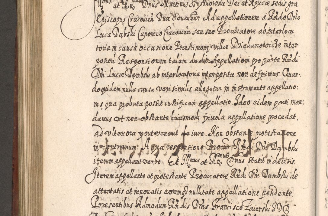 Zdjęcie nr 859 dla obiektu archiwalnego: Acta actorum, causarum spiritualium, civilium, criminalium, obligationum, quietationum, inscpritionum, cessionum, decimarum, testamentorum R. D. Martini Szyszkowski, episcopi Cracoviensis, ducis Severiensis in annis 1620 - 1623. Tomus secundus.