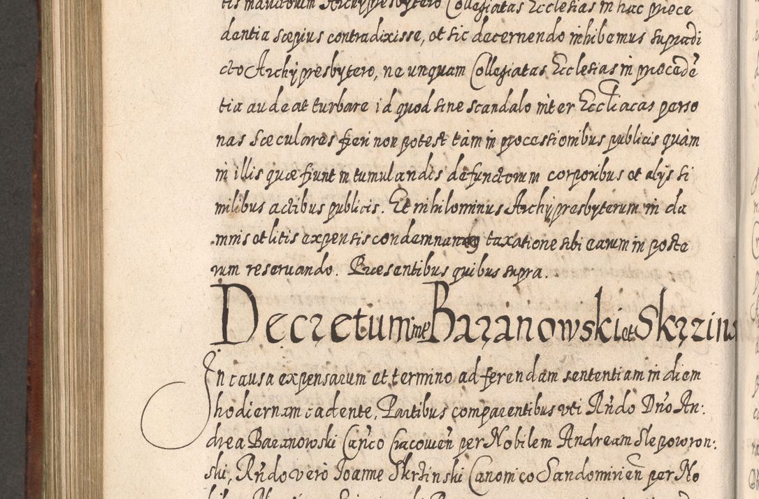 Zdjęcie nr 843 dla obiektu archiwalnego: Acta actorum, causarum spiritualium, civilium, criminalium, obligationum, quietationum, inscpritionum, cessionum, decimarum, testamentorum R. D. Martini Szyszkowski, episcopi Cracoviensis, ducis Severiensis in annis 1620 - 1623. Tomus secundus.