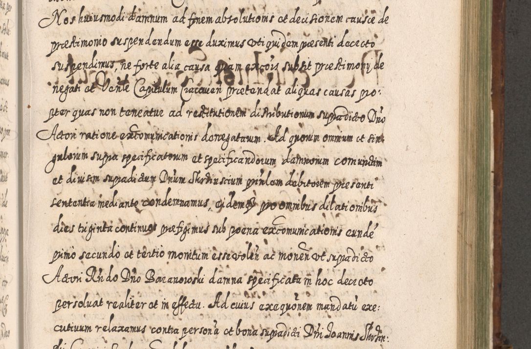 Zdjęcie nr 848 dla obiektu archiwalnego: Acta actorum, causarum spiritualium, civilium, criminalium, obligationum, quietationum, inscpritionum, cessionum, decimarum, testamentorum R. D. Martini Szyszkowski, episcopi Cracoviensis, ducis Severiensis in annis 1620 - 1623. Tomus secundus.