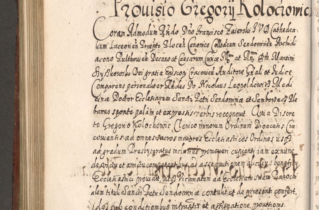 Zdjęcie nr 833 dla obiektu archiwalnego: Acta actorum, causarum spiritualium, civilium, criminalium, obligationum, quietationum, inscpritionum, cessionum, decimarum, testamentorum R. D. Martini Szyszkowski, episcopi Cracoviensis, ducis Severiensis in annis 1620 - 1623. Tomus secundus.