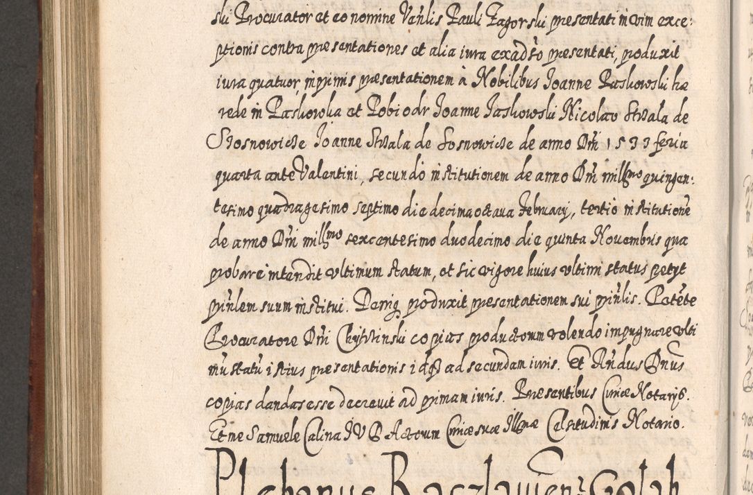 Zdjęcie nr 825 dla obiektu archiwalnego: Acta actorum, causarum spiritualium, civilium, criminalium, obligationum, quietationum, inscpritionum, cessionum, decimarum, testamentorum R. D. Martini Szyszkowski, episcopi Cracoviensis, ducis Severiensis in annis 1620 - 1623. Tomus secundus.