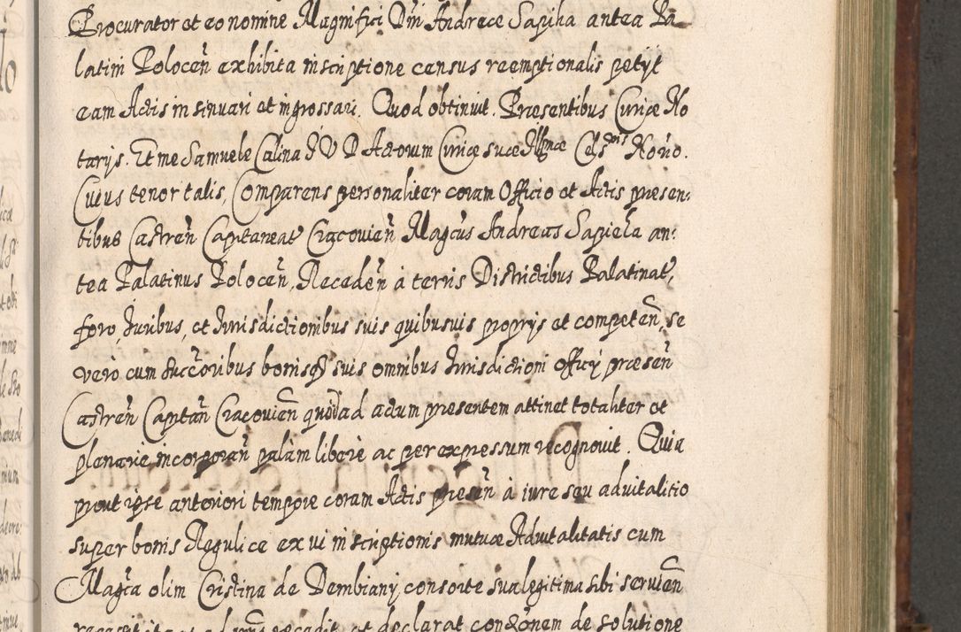 Zdjęcie nr 830 dla obiektu archiwalnego: Acta actorum, causarum spiritualium, civilium, criminalium, obligationum, quietationum, inscpritionum, cessionum, decimarum, testamentorum R. D. Martini Szyszkowski, episcopi Cracoviensis, ducis Severiensis in annis 1620 - 1623. Tomus secundus.