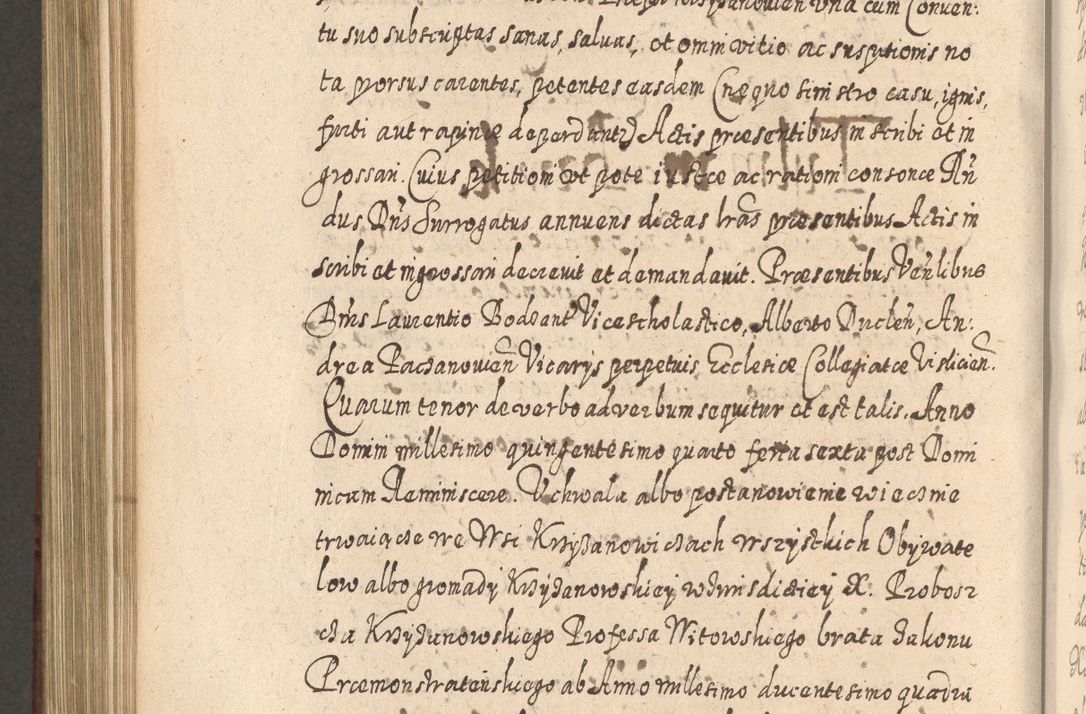 Zdjęcie nr 1023 dla obiektu archiwalnego: Acta actorum, causarum spiritualium, civilium, criminalium, obligationum, quietationum, inscpritionum, cessionum, decimarum, testamentorum R. D. Martini Szyszkowski, episcopi Cracoviensis, ducis Severiensis in annis 1620 - 1623. Tomus secundus.
