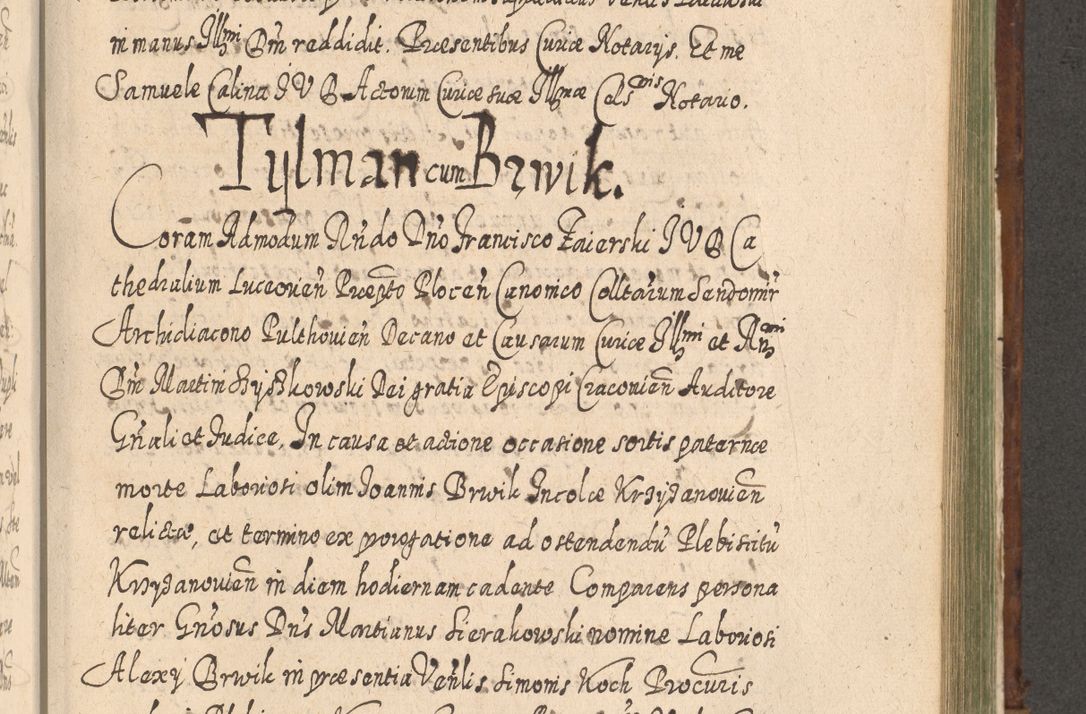 Zdjęcie nr 1022 dla obiektu archiwalnego: Acta actorum, causarum spiritualium, civilium, criminalium, obligationum, quietationum, inscpritionum, cessionum, decimarum, testamentorum R. D. Martini Szyszkowski, episcopi Cracoviensis, ducis Severiensis in annis 1620 - 1623. Tomus secundus.