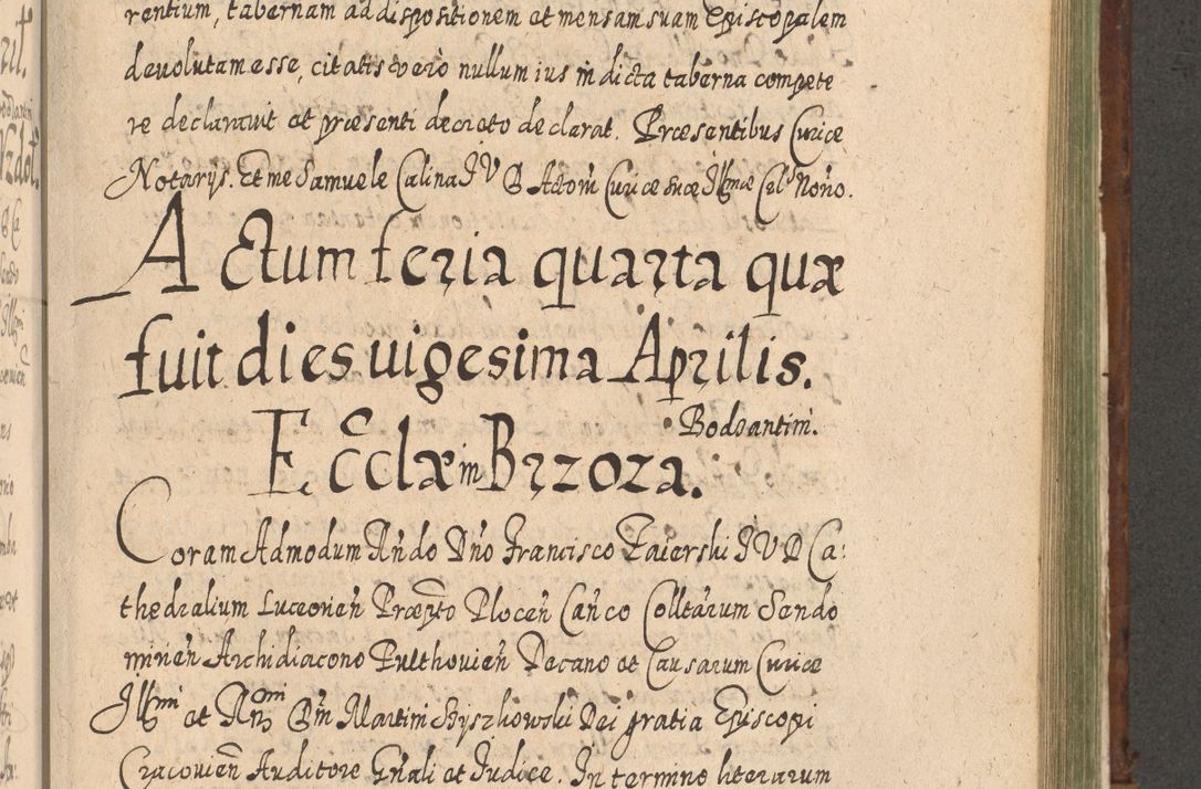 Zdjęcie nr 1020 dla obiektu archiwalnego: Acta actorum, causarum spiritualium, civilium, criminalium, obligationum, quietationum, inscpritionum, cessionum, decimarum, testamentorum R. D. Martini Szyszkowski, episcopi Cracoviensis, ducis Severiensis in annis 1620 - 1623. Tomus secundus.