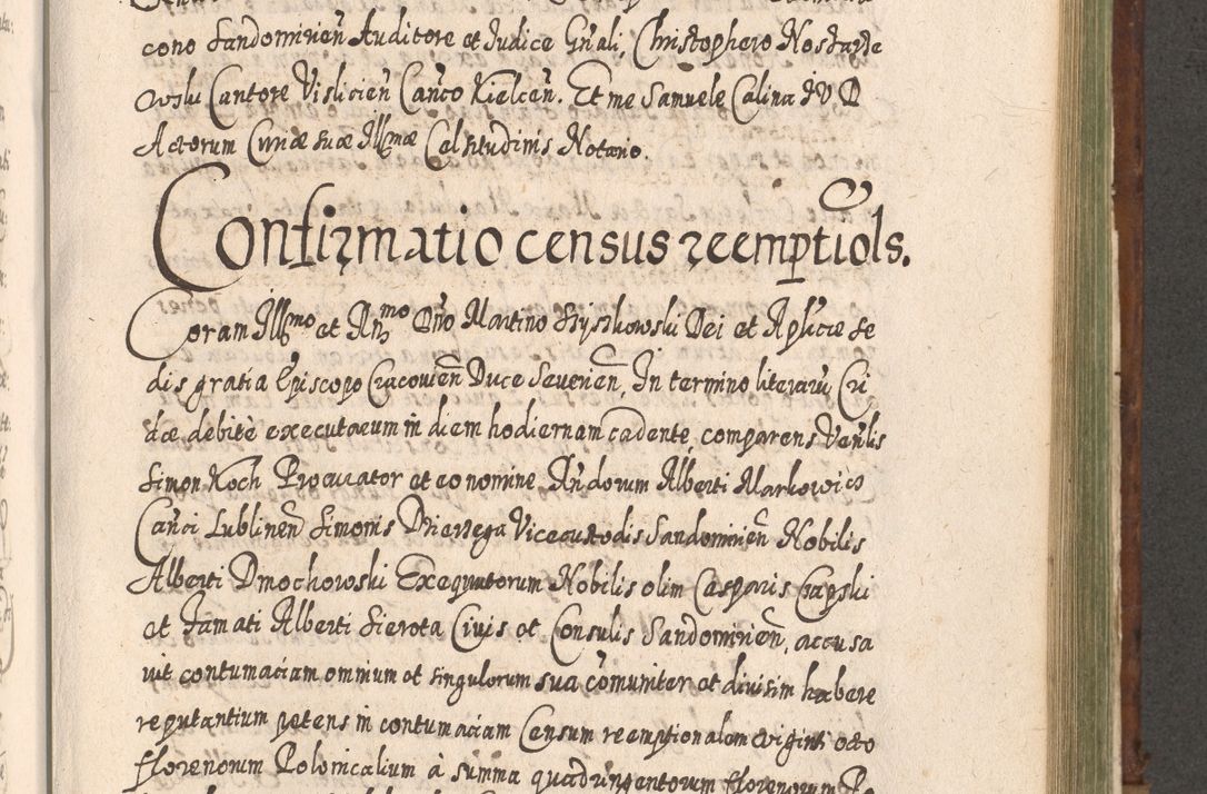 Zdjęcie nr 1008 dla obiektu archiwalnego: Acta actorum, causarum spiritualium, civilium, criminalium, obligationum, quietationum, inscpritionum, cessionum, decimarum, testamentorum R. D. Martini Szyszkowski, episcopi Cracoviensis, ducis Severiensis in annis 1620 - 1623. Tomus secundus.