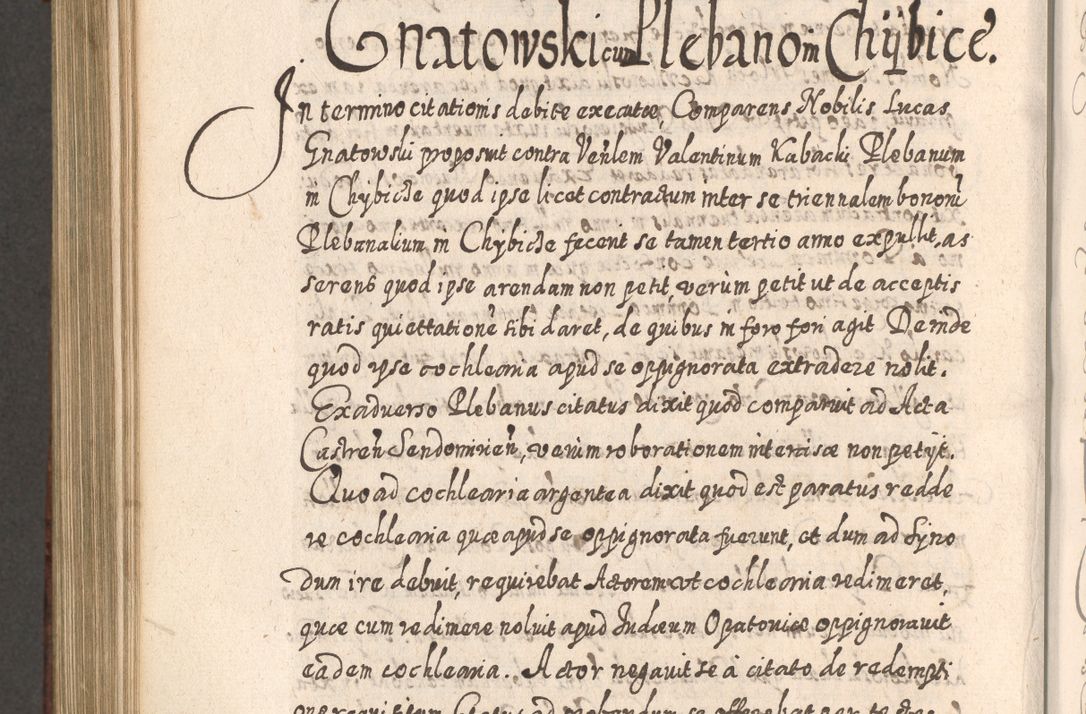Zdjęcie nr 1005 dla obiektu archiwalnego: Acta actorum, causarum spiritualium, civilium, criminalium, obligationum, quietationum, inscpritionum, cessionum, decimarum, testamentorum R. D. Martini Szyszkowski, episcopi Cracoviensis, ducis Severiensis in annis 1620 - 1623. Tomus secundus.