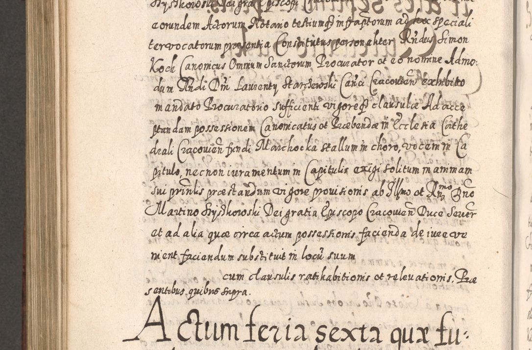 Zdjęcie nr 1003 dla obiektu archiwalnego: Acta actorum, causarum spiritualium, civilium, criminalium, obligationum, quietationum, inscpritionum, cessionum, decimarum, testamentorum R. D. Martini Szyszkowski, episcopi Cracoviensis, ducis Severiensis in annis 1620 - 1623. Tomus secundus.