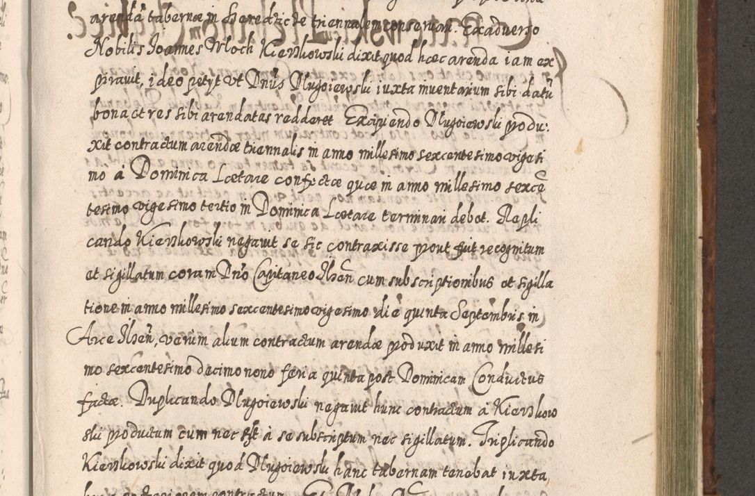 Zdjęcie nr 1004 dla obiektu archiwalnego: Acta actorum, causarum spiritualium, civilium, criminalium, obligationum, quietationum, inscpritionum, cessionum, decimarum, testamentorum R. D. Martini Szyszkowski, episcopi Cracoviensis, ducis Severiensis in annis 1620 - 1623. Tomus secundus.