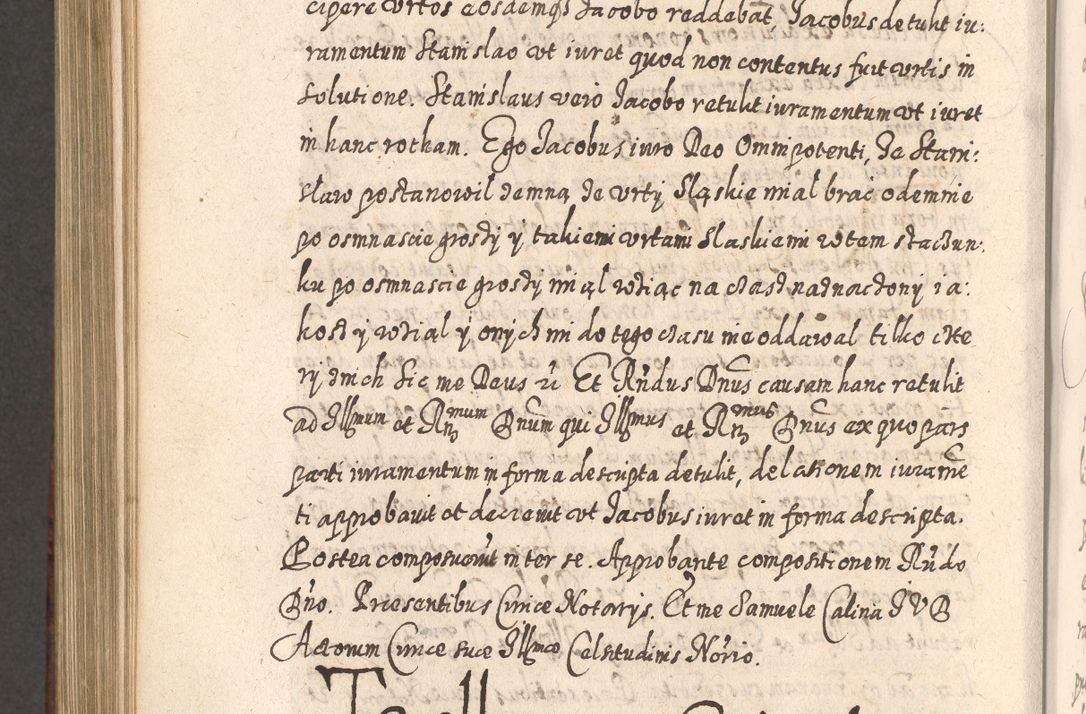 Zdjęcie nr 999 dla obiektu archiwalnego: Acta actorum, causarum spiritualium, civilium, criminalium, obligationum, quietationum, inscpritionum, cessionum, decimarum, testamentorum R. D. Martini Szyszkowski, episcopi Cracoviensis, ducis Severiensis in annis 1620 - 1623. Tomus secundus.