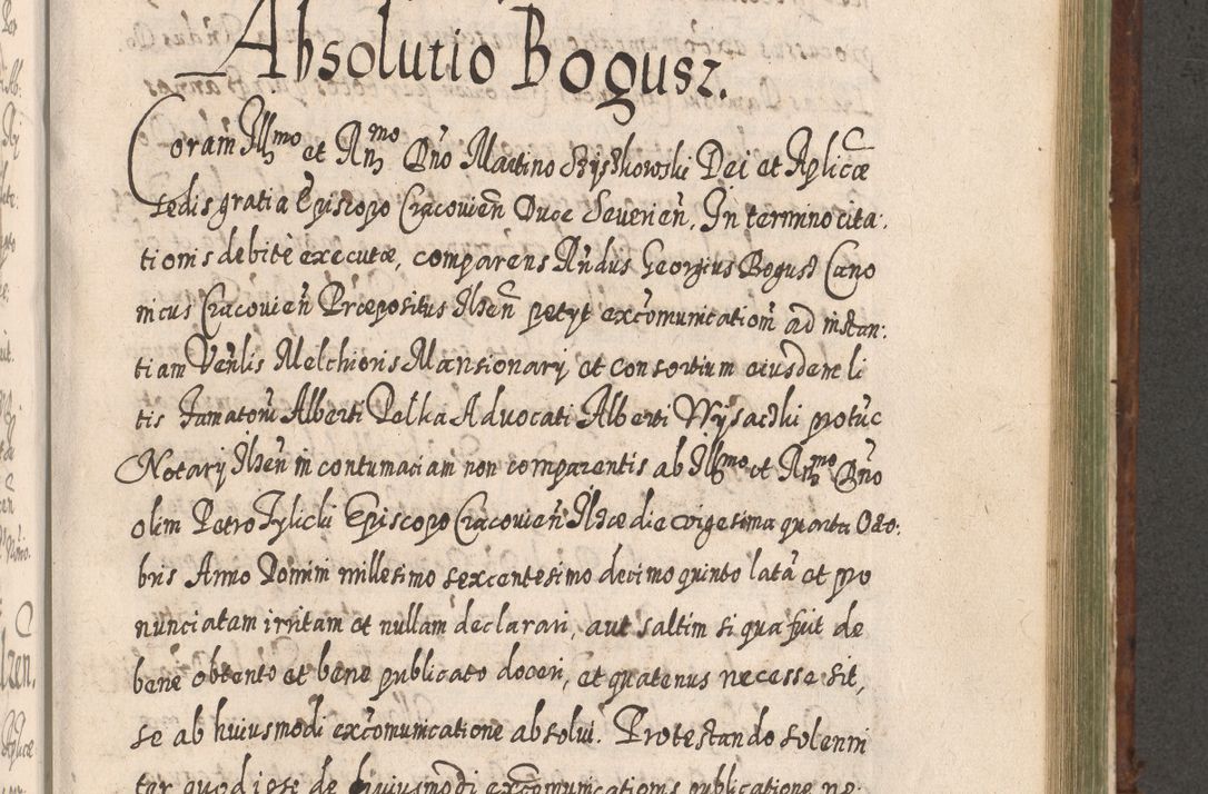Zdjęcie nr 994 dla obiektu archiwalnego: Acta actorum, causarum spiritualium, civilium, criminalium, obligationum, quietationum, inscpritionum, cessionum, decimarum, testamentorum R. D. Martini Szyszkowski, episcopi Cracoviensis, ducis Severiensis in annis 1620 - 1623. Tomus secundus.