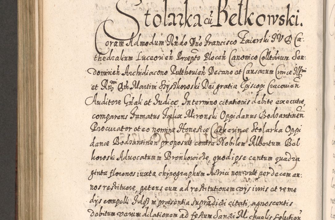 Zdjęcie nr 997 dla obiektu archiwalnego: Acta actorum, causarum spiritualium, civilium, criminalium, obligationum, quietationum, inscpritionum, cessionum, decimarum, testamentorum R. D. Martini Szyszkowski, episcopi Cracoviensis, ducis Severiensis in annis 1620 - 1623. Tomus secundus.