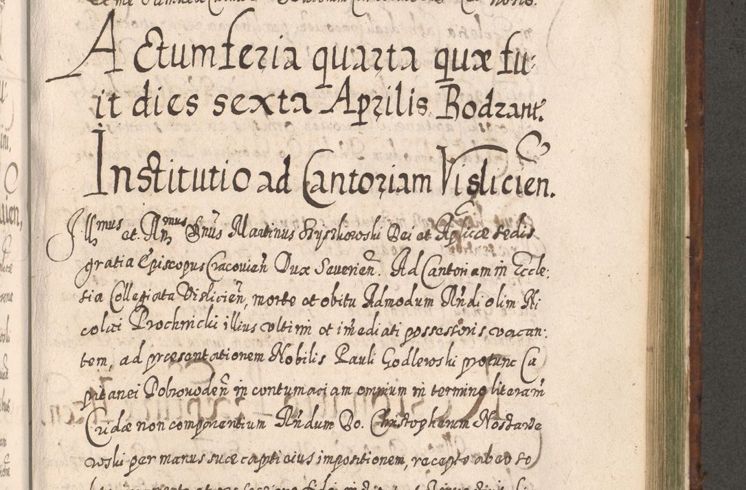 Zdjęcie nr 992 dla obiektu archiwalnego: Acta actorum, causarum spiritualium, civilium, criminalium, obligationum, quietationum, inscpritionum, cessionum, decimarum, testamentorum R. D. Martini Szyszkowski, episcopi Cracoviensis, ducis Severiensis in annis 1620 - 1623. Tomus secundus.