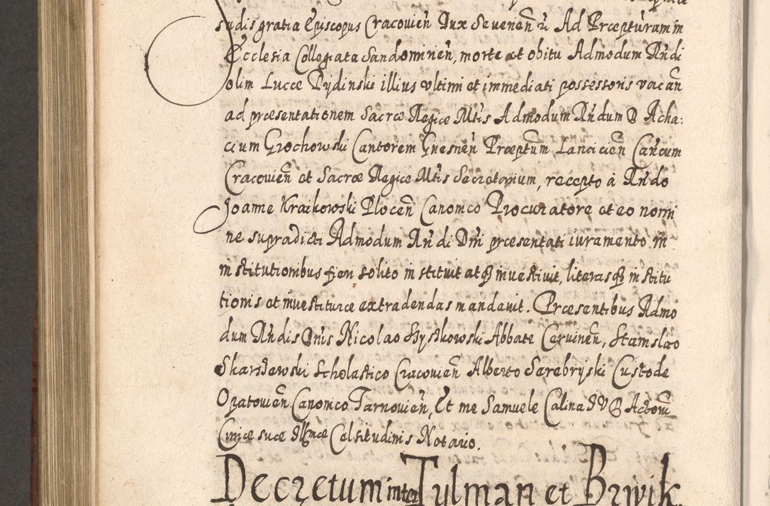 Zdjęcie nr 983 dla obiektu archiwalnego: Acta actorum, causarum spiritualium, civilium, criminalium, obligationum, quietationum, inscpritionum, cessionum, decimarum, testamentorum R. D. Martini Szyszkowski, episcopi Cracoviensis, ducis Severiensis in annis 1620 - 1623. Tomus secundus.